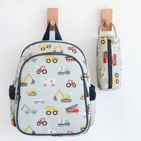 Trousse d'école et loisirs pour enfant Beige+Bleu+Gris+Jaune+Kaki+Pêche+Rose+Vert 14 - vertbaudet enfant 