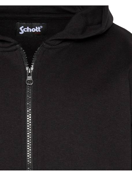 Sweatshirt uni zippé à capuche Gris chiné+Marine+Noir 11 - vertbaudet enfant 