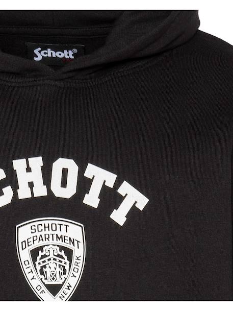 Sweatshirt imprimé nypd à capuche Blanc+Bleu jean+Gris chiné+Marine+Noir 14 - vertbaudet enfant 