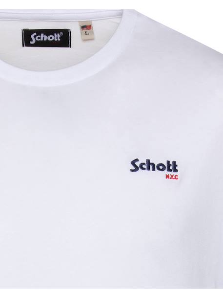 T-shirt manches courtes brodé Blanc+Bleu ciel+Bleu jean+Gris chiné+Marine+Noir+Orange+Sage kaki+Vert pastel 5 - vertbaudet enfant 