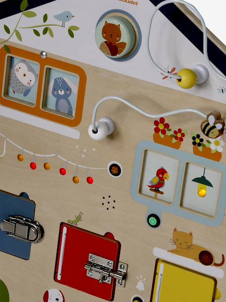 Planche d'activités sons et lumières en bois FSC® bois 9 - vertbaudet enfant 