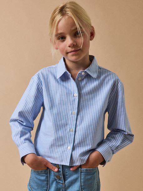 Chemise Femme Cyrillus – Bleu Marine Rayures écru – Taille 34/36 – Neuve Sans étiquettes
