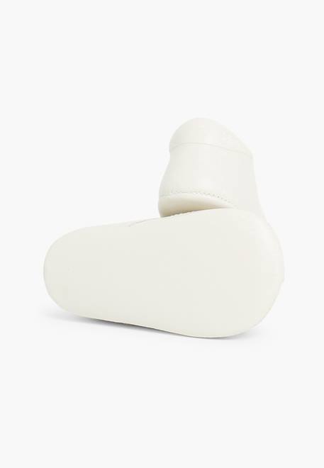 Chaussures anglaises en cuir pour bébé Beige+Blanc+Ciel clair 3 - vertbaudet enfant 