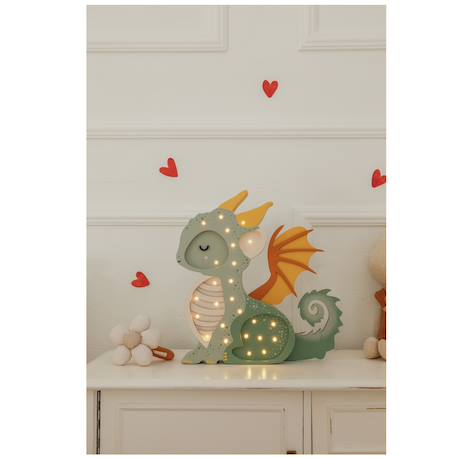 Lampe veilleuse dragon Vert 4 - vertbaudet enfant 