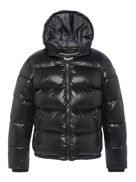 Doudoune à capuche Noir 1 - vertbaudet enfant 