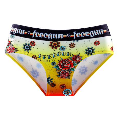 Lot de 3 culottes  hardy tatoo Rose/jaune/noir/rouge/blanc 5 - vertbaudet enfant 
