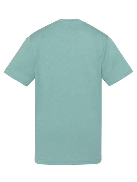 T-shirt manches courtes brodé Blanc+Bleu ciel+Bleu jean+Gris chiné+Marine+Noir+Orange+Sage kaki+Vert pastel 32 - vertbaudet enfant 