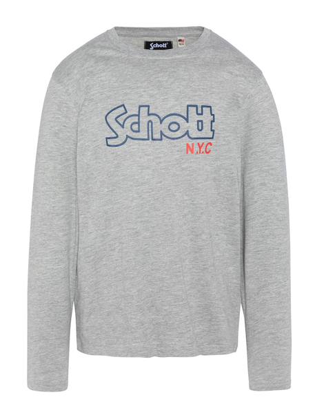 T-shirt imprimé à manches longues pour Blanc+Gris chiné+Marine+Noir 4 - vertbaudet enfant 