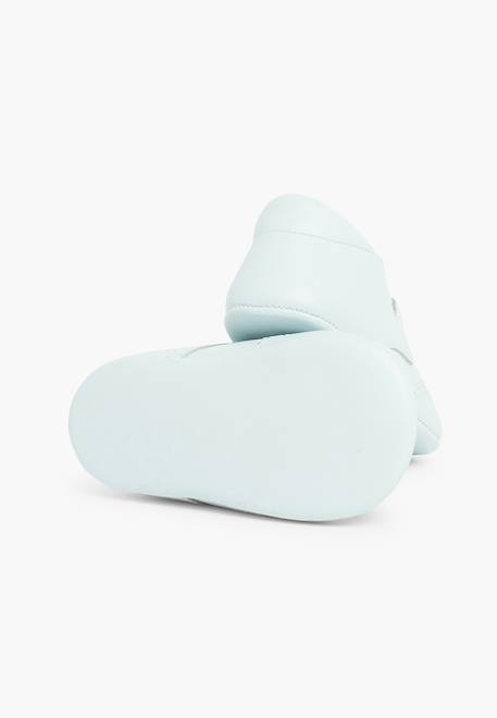 Chaussures anglaises en cuir pour bébé Beige+Blanc+Ciel clair 15 - vertbaudet enfant 
