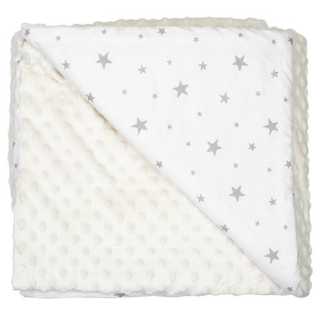 Couverture réversible et ultra douce stella Bleu+Camel+Écru+Gris+Rose+Vert 11 - vertbaudet enfant 