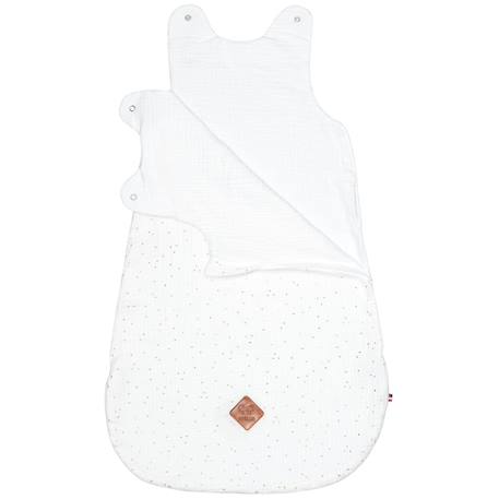Gigoteuse d'été tog 0,5 en gaze de coton jeanne Beige+Blanc+Blanc à pois or+Bleu ciel+Camel+Écru+Gris clair+Rose+Terracotta+Vert de gris 12 - vertbaudet enfant 
