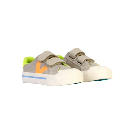 Baskets basses  à scratch Beige 3 - vertbaudet enfant 
