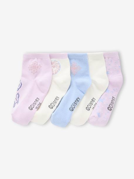 Lot de 5 paires de mi-chaussettes Disney Reine des Neiges Assorties 2 - vertbaudet enfant 
