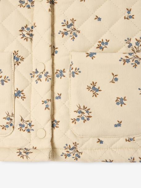 Veste matelassée bébé en velours imprimé vanille 4 - vertbaudet enfant 