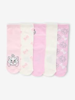-Lot de 5 paires de chaussettes fille Disney Animals Marie les Aristochats