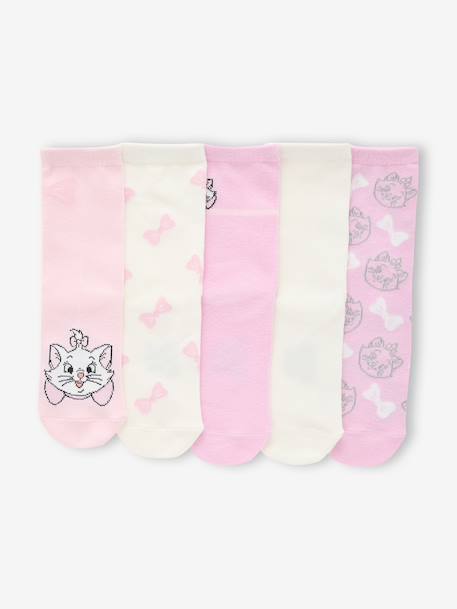 Lot de 5 paires de chaussettes fille Disney Animals Marie les Aristochats Assorties 1 - vertbaudet enfant 
