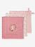 Lot de 3 langes en gaze de coton LAPIN ENCHANTÉ lot rose 6 - vertbaudet enfant 