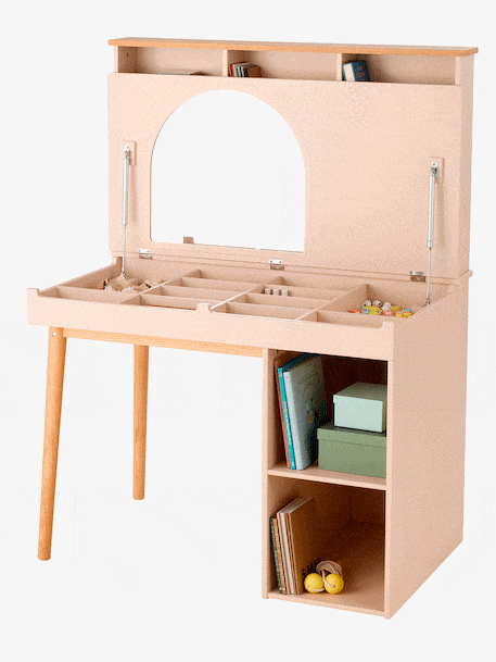 Bureau-coiffeuse enfant BLUSH rose pâle 1 - vertbaudet enfant 