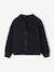 Gilet fille noeuds en velours anthracite+rose poudré 3 - vertbaudet enfant 