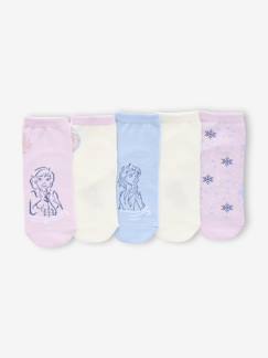 -Lot de 5 paires de mi-chaussettes Disney Reine des Neiges