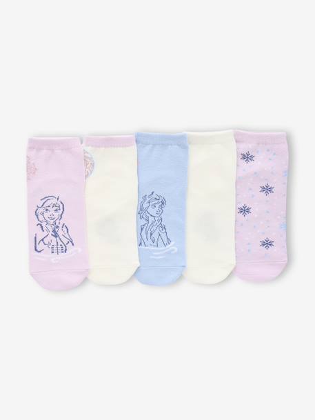 Lot de 5 paires de mi-chaussettes Disney Reine des Neiges Assorties 1 - vertbaudet enfant 