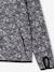 Sweat sport zippé matière technique fille motifs fleurs anthracite+écru+vert imprimé 4 - vertbaudet enfant 