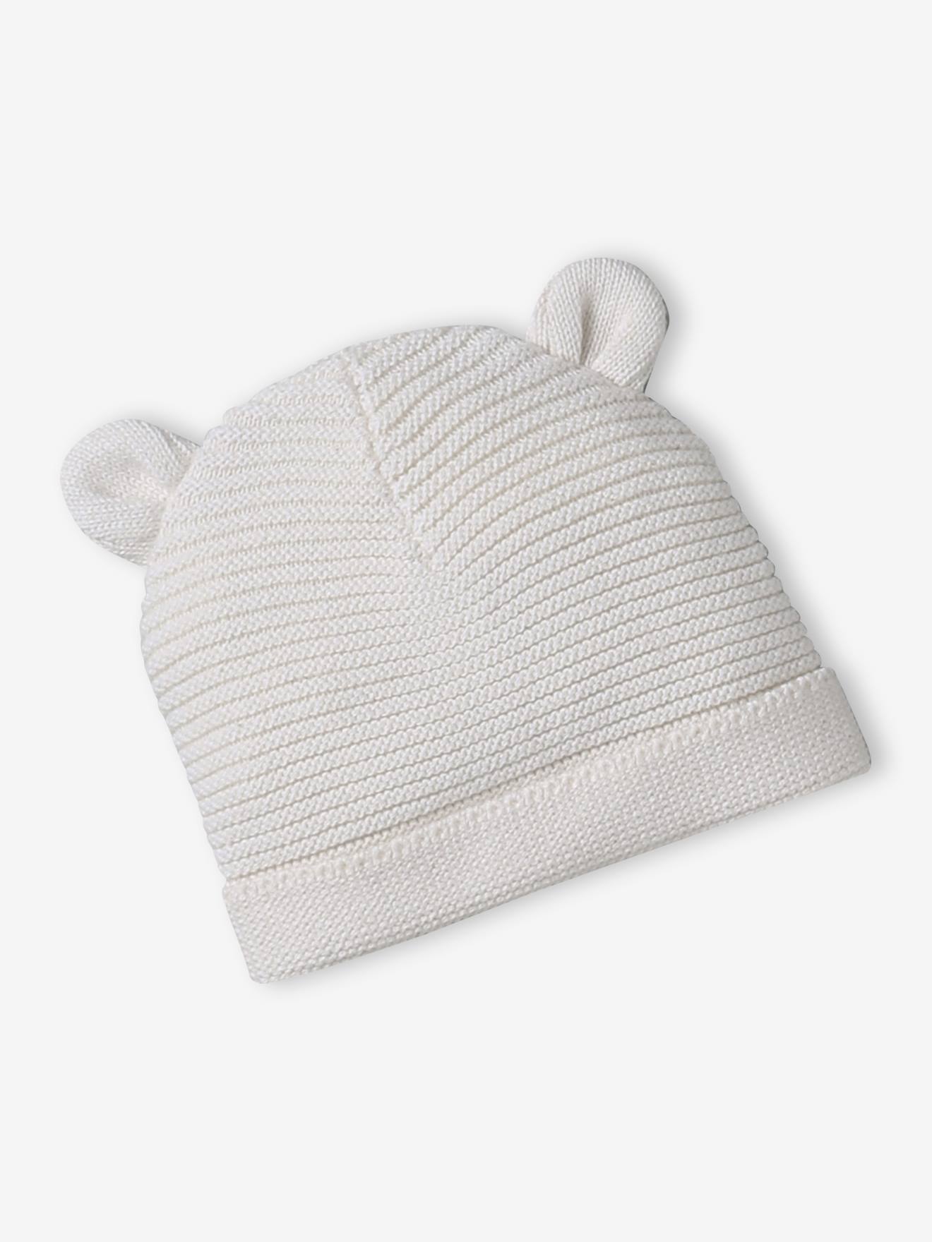 Lot De Bonnets Et Moufles Pour Nouveau-né 0-6 Mois En Coton Doux Avec Nœud - 3 Ensembles, Plusieurs Couleurs - 2