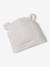Kit naissance bonnet, moufles et chaussons et son pochon personnalisable beige chiné+écru+rose 8 - vertbaudet enfant 