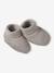 Kit naissance bonnet, moufles et chaussons et son pochon personnalisable beige chiné+écru+rose 5 - vertbaudet enfant 