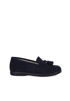 Chaussures-Chaussures bébé 17-26-Mocassins pompons serratex