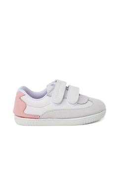Chaussures-Chaussures bébé 17-26-Baskets souples minimalistes talon coloré