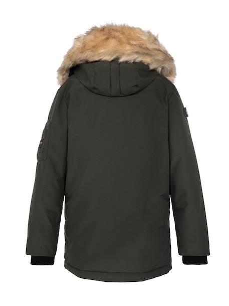Parka à capuche Kaki+Marine 5 - vertbaudet enfant 