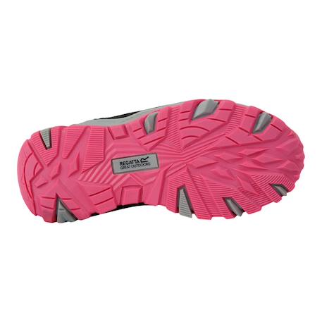 Bottines de marche synthétique samaris iii Bleu marine / rose fluo+Noir / gris clair 5 - vertbaudet enfant 