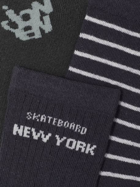 Lot de 3 paires de chaussettes « skate » garçon Assorties 2 - vertbaudet enfant 
