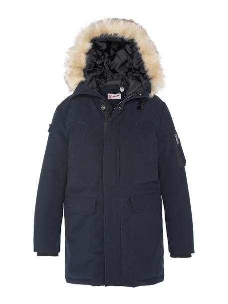 Parka à capuche Kaki+Marine 6 - vertbaudet enfant 