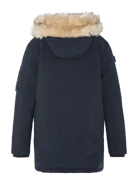 Parka à capuche Kaki+Marine 8 - vertbaudet enfant 