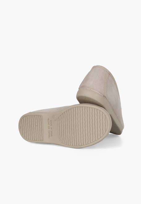 Mocassins pompons serratex Beige+Bleu marine 3 - vertbaudet enfant 