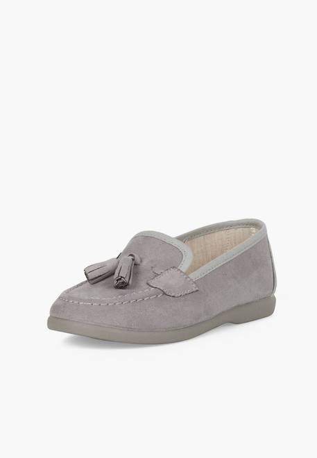 Mocassins pompons serratex Beige+Bleu marine+Gris perle 14 - vertbaudet enfant 