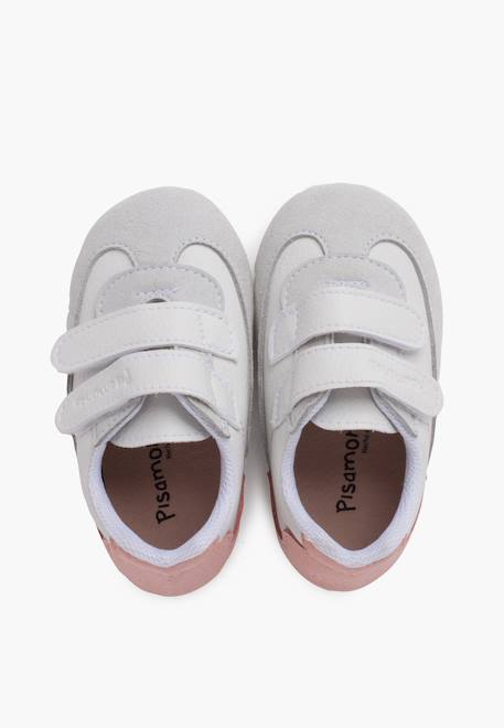 Baskets souples minimalistes talon coloré Rose 5 - vertbaudet enfant 
