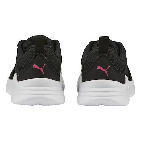 Baskets basses à fermeture éclair Noir+Puma noir sunset rose 11 - vertbaudet enfant 