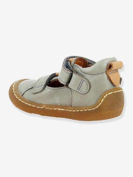 Bottillons salomés cuir bébé garçon Sebastien Babybotte® GRIS 2 - vertbaudet enfant 