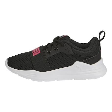 Baskets basses à fermeture éclair Noir+Puma noir sunset rose 8 - vertbaudet enfant 