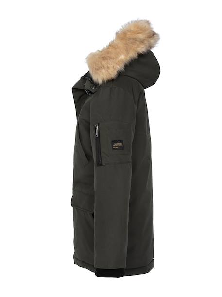 Parka à capuche Kaki+Marine 4 - vertbaudet enfant 