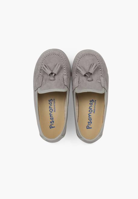 Mocassins pompons serratex Beige+Bleu marine+Gris perle 17 - vertbaudet enfant 