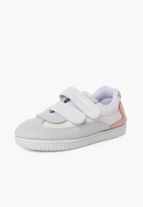 Baskets souples minimalistes talon coloré Rose 2 - vertbaudet enfant 