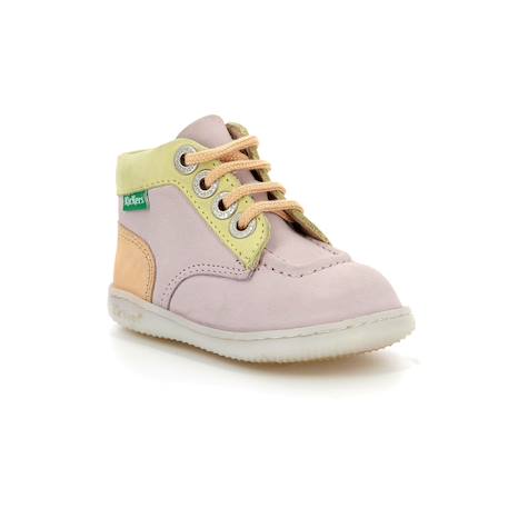Bottillons kickiconic Rose jaune abricot 1 - vertbaudet enfant 