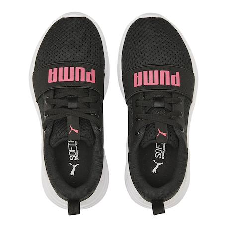 Baskets basses à fermeture éclair Noir+Puma noir sunset rose 12 - vertbaudet enfant 