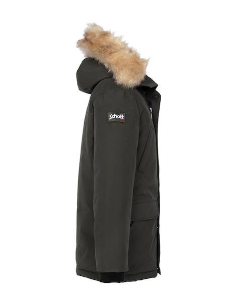 Parka à capuche Kaki+Marine 3 - vertbaudet enfant 