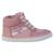 Baskets basses  à lacets  velours Rose 1 - vertbaudet enfant 