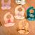 Bavoir récupérateur en silicone animaux Rose+Vert+Vert paon 12 - vertbaudet enfant 